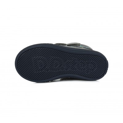 D.D. step chlapčenská detská celokožená zimná obuv W049-607B Grey